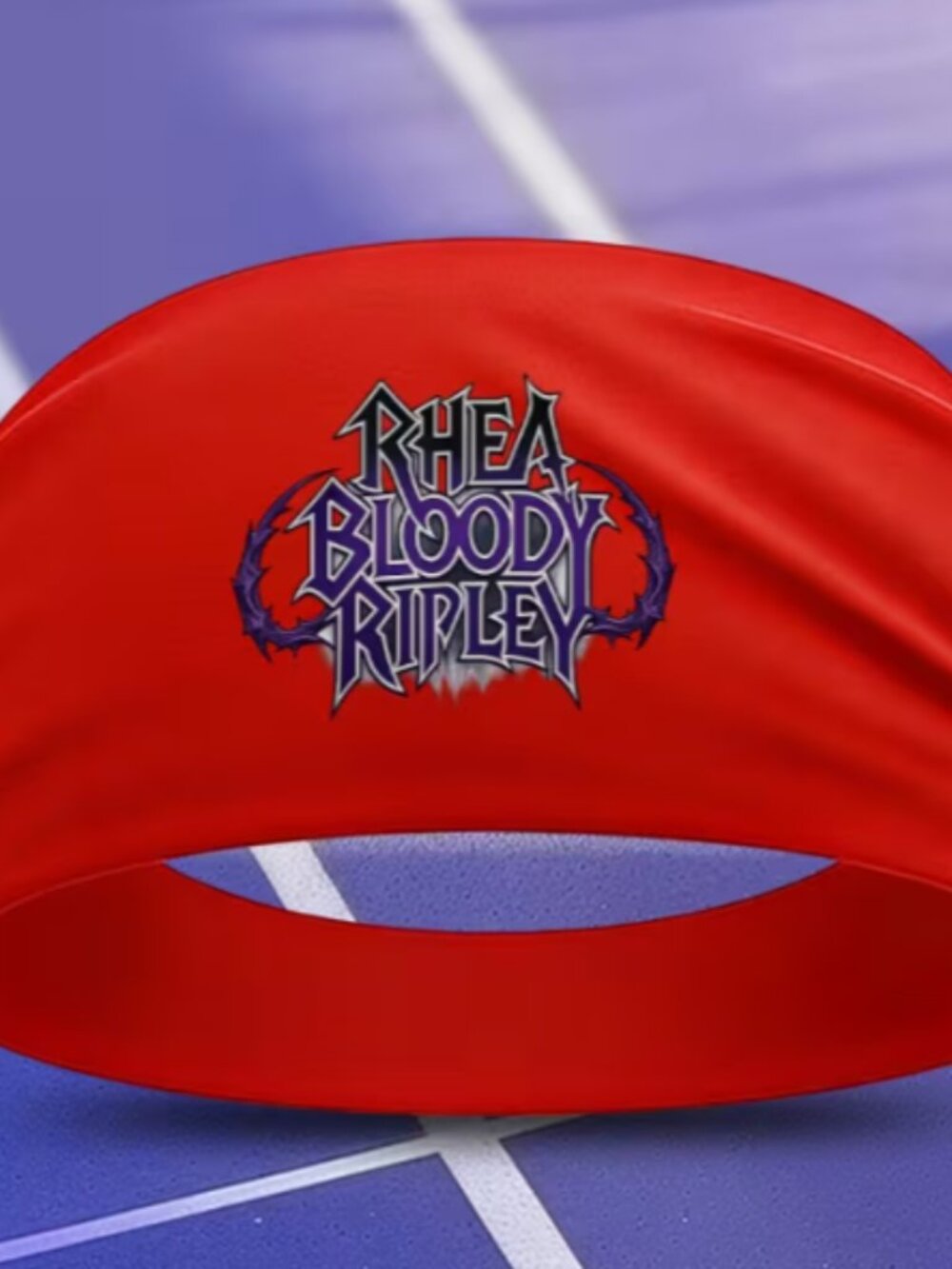 WWE Rhea Bloody Ripley Sports Headband Unisex Wrestling Fitness Running Yoga Red